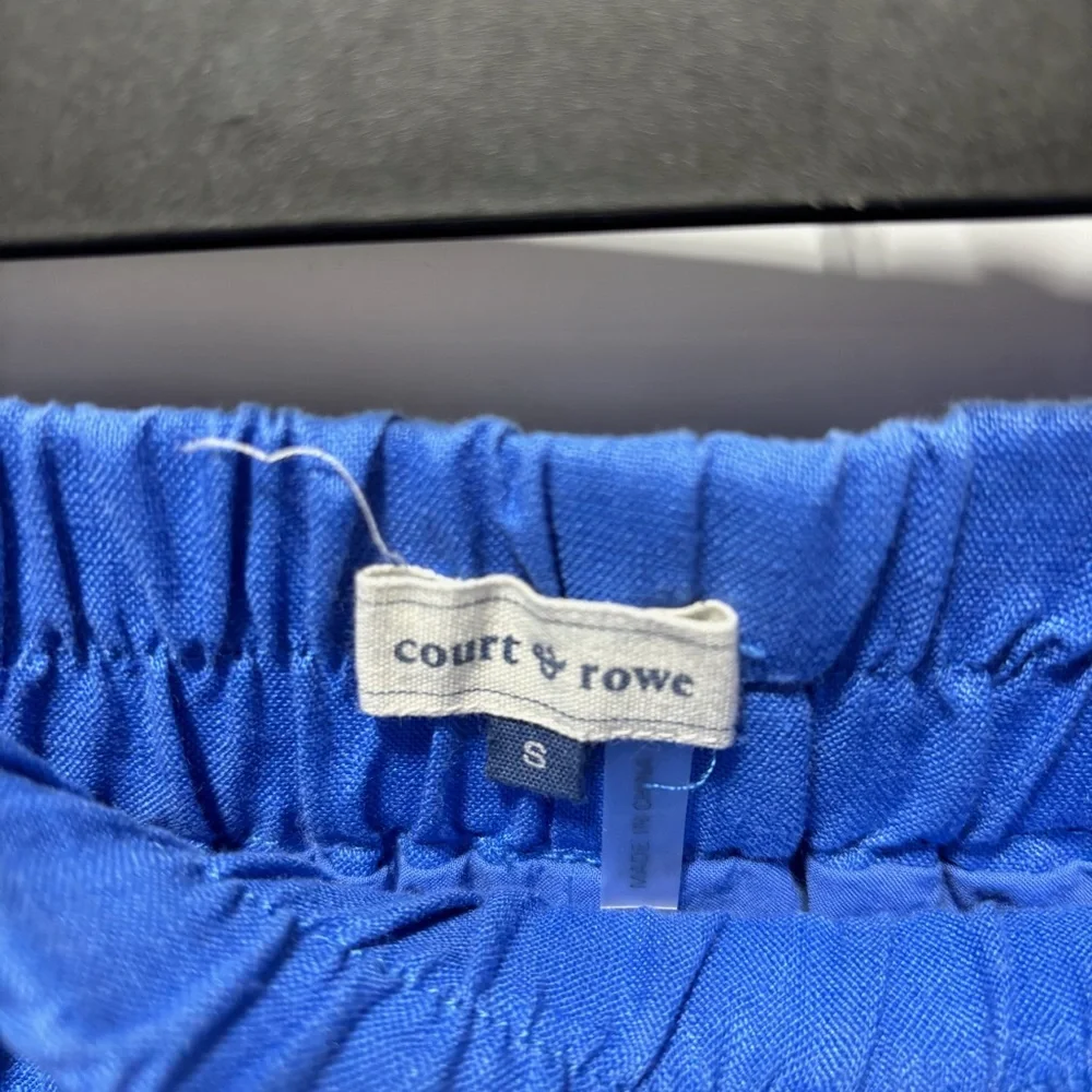 Court & Rowe Linen Blend Elastic Waist Size S